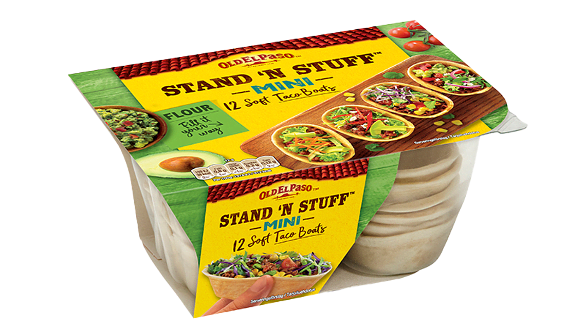 Stand ´N Stuff™ Mini flour tortilla hero